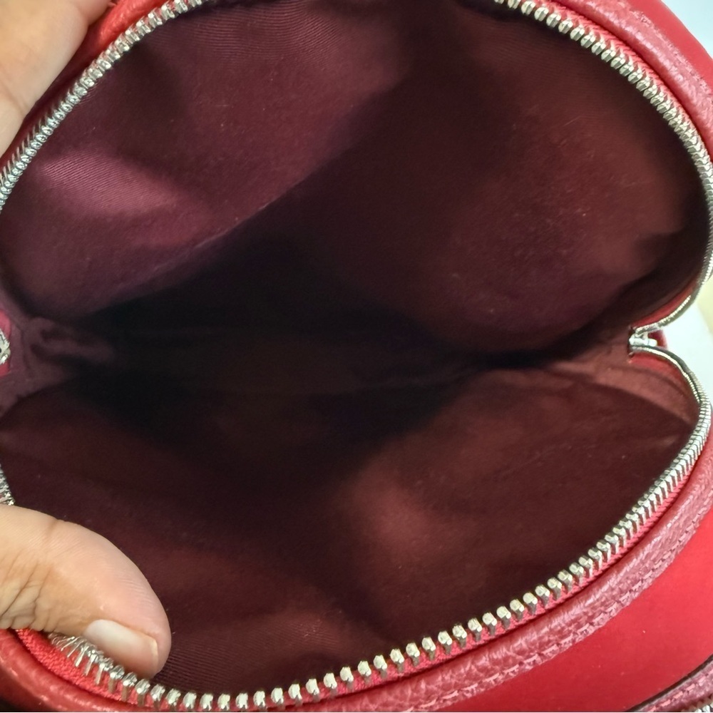 NWT Coach Red Nylon Backpack Minimalist Preppy Academia Designer School Bag - Picture 10 of 13